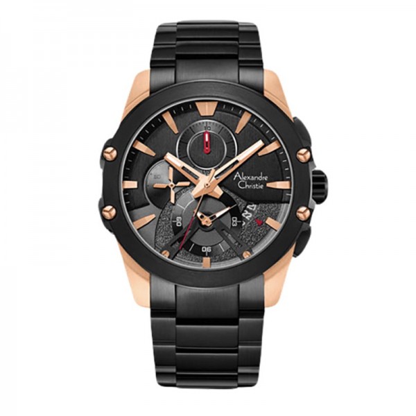 Alexandre Christie AC 6607 Rosegold Black MCBBRBA